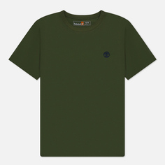 Мужская футболка Timberland Dunstan River Slim Fit, цвет зелёный, размер S