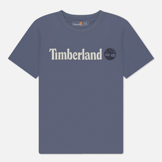 Мужская футболка Timberland Kennebec River Linear Logo, цвет серый, размер S