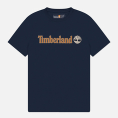 Мужская футболка Timberland Kennebec River Linear Logo, цвет синий, размер S