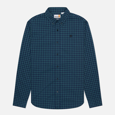 Мужская рубашка Timberland Stretch Poplin Gingham, цвет синий, размер S