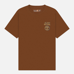Мужская футболка Timberland All Day Outside, цвет коричневый, размер S