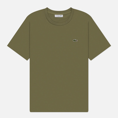 Женская футболка Lacoste Relaxed Fit Lightweight, цвет оливковый, размер XS