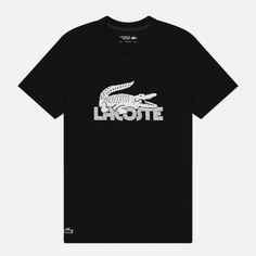 Мужская футболка Lacoste Ultra Dry Cotton Sport, цвет чёрный, размер S