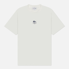Мужская футболка Lacoste Signature Print Cotton, цвет белый, размер S