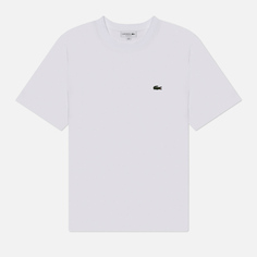 Мужская футболка Lacoste Classic Fit Embroidered Crocodile, цвет белый, размер S