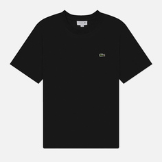 Мужская футболка Lacoste Classic Fit Embroidered Crocodile, цвет чёрный, размер S