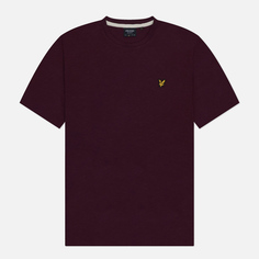 Мужская футболка Lyle & Scott Chunky Slub, цвет бордовый, размер S