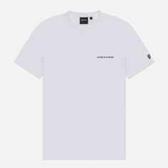 Мужская футболка Lyle & Scott Embroidered Script Logo Regular Fit, цвет белый, размер S