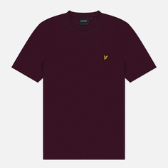 Мужская футболка Lyle & Scott Plain Regular Fit, цвет бордовый, размер M