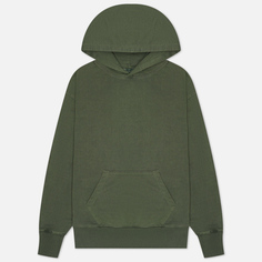 Мужская толстовка Uniform Bridge Basic Dyeing Hoodie, цвет оливковый, размер M