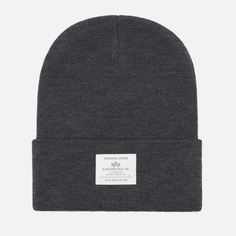 Шапка Alpha Industries Essential, цвет серый