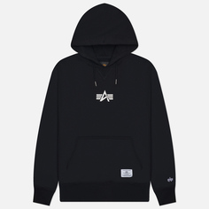 Мужская толстовка Alpha Industries Born Of Purpose Hoodie, цвет чёрный, размер S