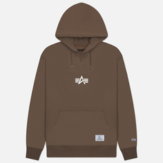 Мужская толстовка Alpha Industries Born Of Purpose Hoodie, цвет коричневый, размер S
