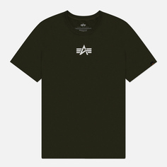 Мужская футболка Alpha Industries Born Of Purpose, цвет оливковый, размер S