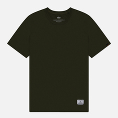 Мужская футболка Alpha Industries Essential Gen II, цвет оливковый, размер S