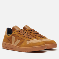 Мужские кроссовки VEJA V-10 Suede, цвет коричневый, размер 41 EU