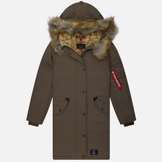 Женская куртка парка Alpha Industries Elyse Gen II, цвет коричневый, размер XS