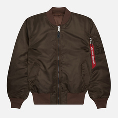 Женская куртка бомбер Alpha Industries MA-1, цвет коричневый, размер XS