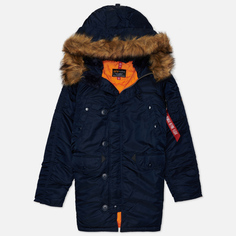 Женская куртка парка Alpha Industries N-3B, цвет синий, размер M
