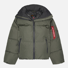 Женский пуховик Alpha Industries Sierra Short, цвет серый, размер XS
