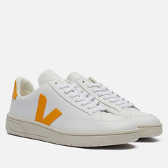 Мужские кроссовки VEJA V-12 Leather, цвет белый, размер 46 EU