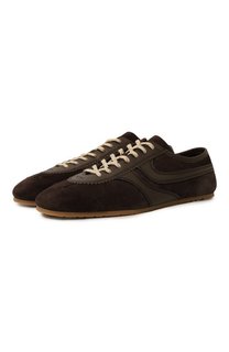 Замшевые кеды Dries Van Noten