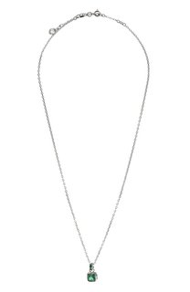Кулон Birthstone на цепочке Swarovski