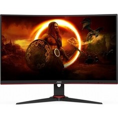 монитор AOC 27 C27G2ZE Curved 1920x1080 240Гц VA WLED 16:9 0,5ms 2*HDMI DP 3000:1 80M:1 178/178 300cd Tilt Black/Red (C27G2ZE/BK)