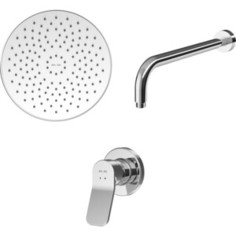 Смеситель для душа Am.Pm X-Joy с верхним душем, хром (F85A65000, F0590000, F0500701)