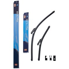 Щетки стеклоочистителя (комплект 700 мм. и 530 мм.), FORA 4RA20.5854, бескаркасные, универсальный адаптер.