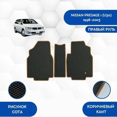 Комплект ковриков для 1-2 ряда Nissan Presage 1 (U30) 1998-2003 С Правым рулем (8 мест) / Авто / Аксессуары / Эва