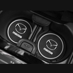 Коврик в подстаканник автомобиля MAZDA, 2 шт. Нет бренда
