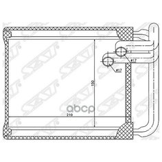 St-Hn30-395-0_радиатор Печки! Kia Ceed All, Hyundai I30 All 06> Sat арт. STHN303950