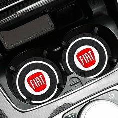Коврик в подстаканник автомобиля FIAT, 2 шт Без бренда