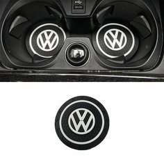 Коврик в подстаканник автомобиля Volkswagen, 2 шт Без бренда
