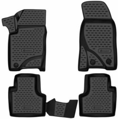 Коврики 3D в салон LADA (ВАЗ) Niva (I Рестайлинг (Travel), 2020 -, 4шт. (полиуретан), Лада Нива Novline / Element