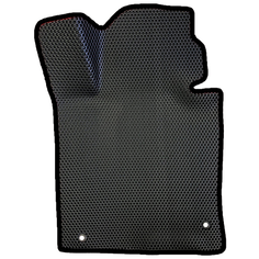 EVA коврик для Kia Optima 4 (2015-2020) / Киа Оптима 4 / 3Д лапка - без разреза / Черные соты, черный кант Evaformat