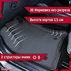 Коврики EVA с 3D бортами Geely Boyue Cool I 2WD G426/Atlas с 2023 автомобильные ЕВА автоковрики ЭВА в салон автомобиля ЭВО