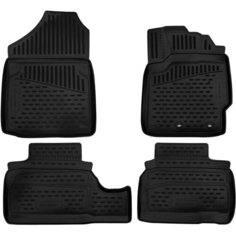 Комплект ковриков в салон ELEMENT 3D48138210k для Honda Element, Toyota Vitz 2010-2016 г., 4 шт. чёрный 4