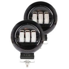 Противотуманные фары СТГ 30W /Светодиодные фары/ Фары автомобильные / Лампы светодиодные / ПТФ / ФСО размер 116*116*55 мм / 2 шт. Element