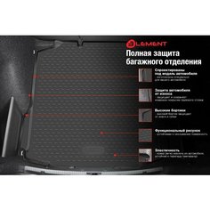 Коврик в багажник подходят для JETTA VA3, 2023-, Седан 1шт. (полиуретан) / Джетта ВА3 Autofamily
