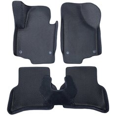 Автомобильные коврики ЕВА / EVA для Skoda Yeti 2009-2018 / Шкода Йети / 3D 3д / с бортами / черный-черный Gallex