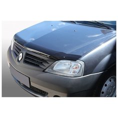 Дефлектор капота Azard MUKH0328 для Renault Logan, LADA Largus черный..