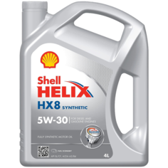 Синтетическое моторное масло SHELL Helix HX8 Synthetic 5W-30, 4 л, 1 шт.