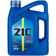 Полусинтетическое моторное масло ZIC X5 DIESEL 10W-40, 4 л, 1 шт.