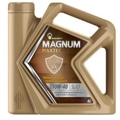 Синтетическое моторное масло Роснефть Magnum Maxtec 10W-40, 4 л, 1 шт.