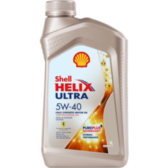 Синтетическое моторное масло SHELL Helix Ultra 5W-40 SP, 1 л, 1 шт.