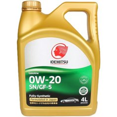Синтетическое моторное масло IDEMITSU 0W-20, 4 л, 1 шт.