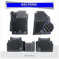 Коврик салона Kia Seltos (2019-2021) EVA 3D Premium Delform
