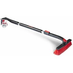 Щетка автомобильная для снега телескопическая поворотная со скребком FELIX, 100-138 см